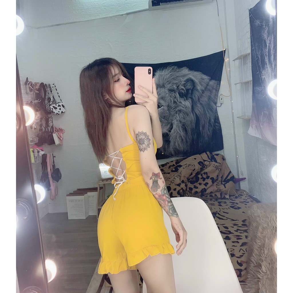set 2 dây hở lưng đan dây sau quần đùi xinh ảnh thật