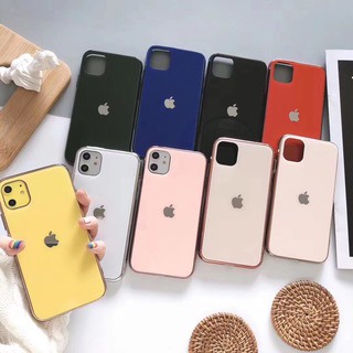 Ốp cường lực gương táo màu iphone 6g - 11promax
