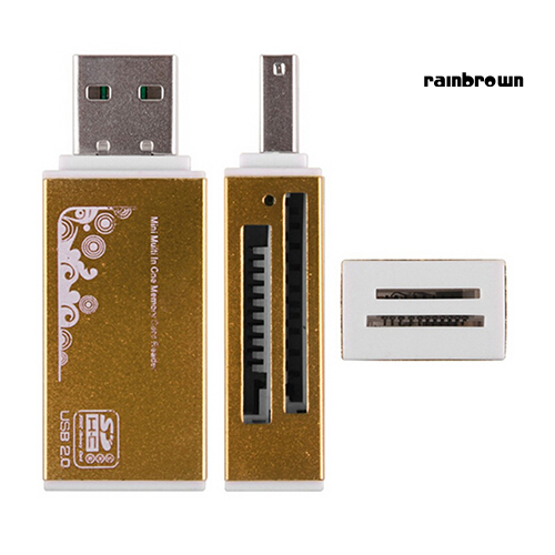 USB 2.0 All in 1 Multi Memory Card Reader for Micro SD SDHC TF M2 MMC MS PRO DUO /RXDN/