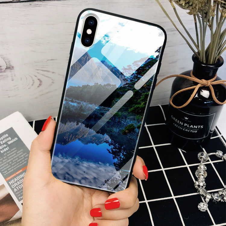 Ốp Lưng Iphone 7Pls Hình Landscapes Hồ Nước Phong Độ CASEDOME Cho 6/6S/7/8/Plus/X/Xs/Xr/11/Pro/Max/12