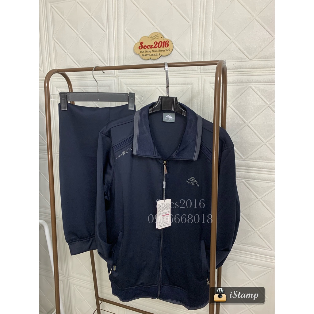 Bộ Quần Áo Nỉ Nam Trung Niên Quảng Châu cao cấp thu đông chất nỉ Hàn đẹp mịn + hàng có sẵn tặng bố biếu ông.