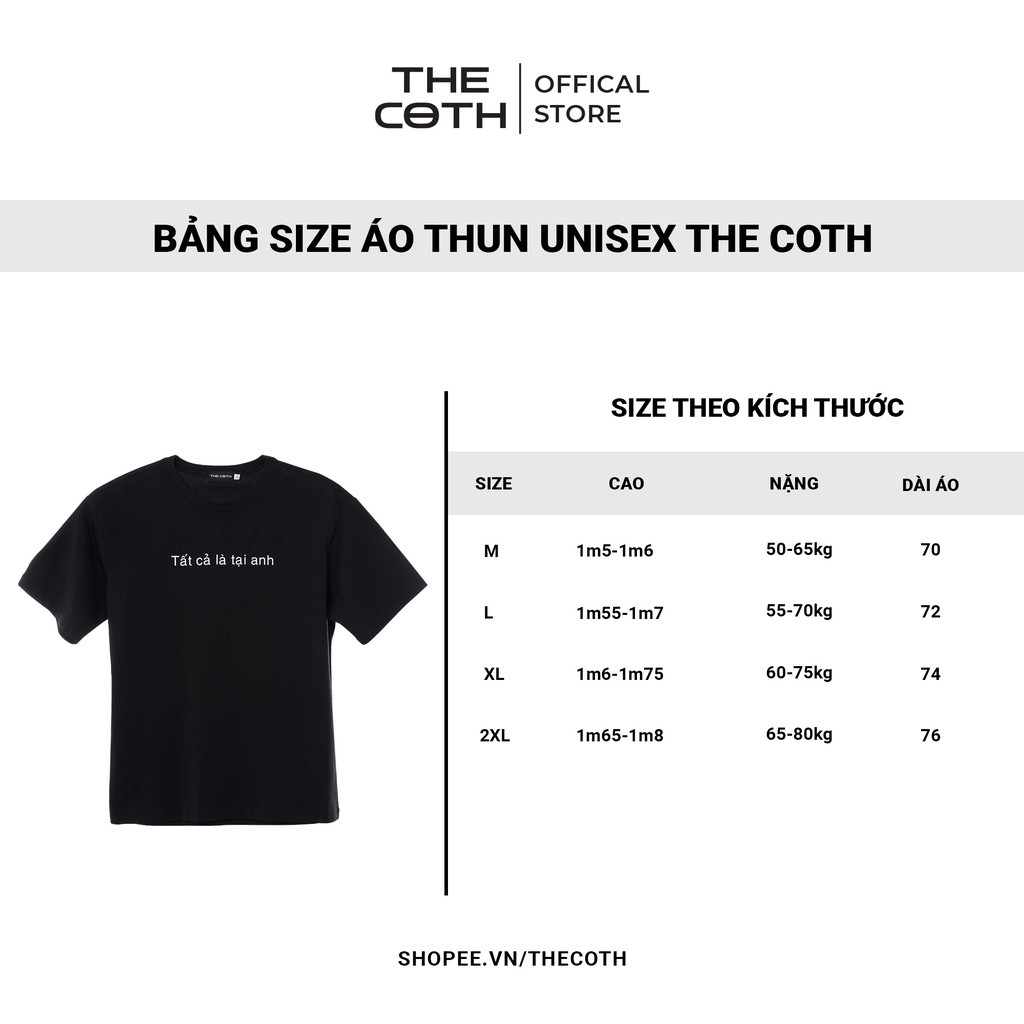 Áo Thun Unisex in chữ Tất cả là tại anh chất liệu Cotton Cao Cấp trẻ trung form rộng U1014 | BigBuy360 - bigbuy360.vn