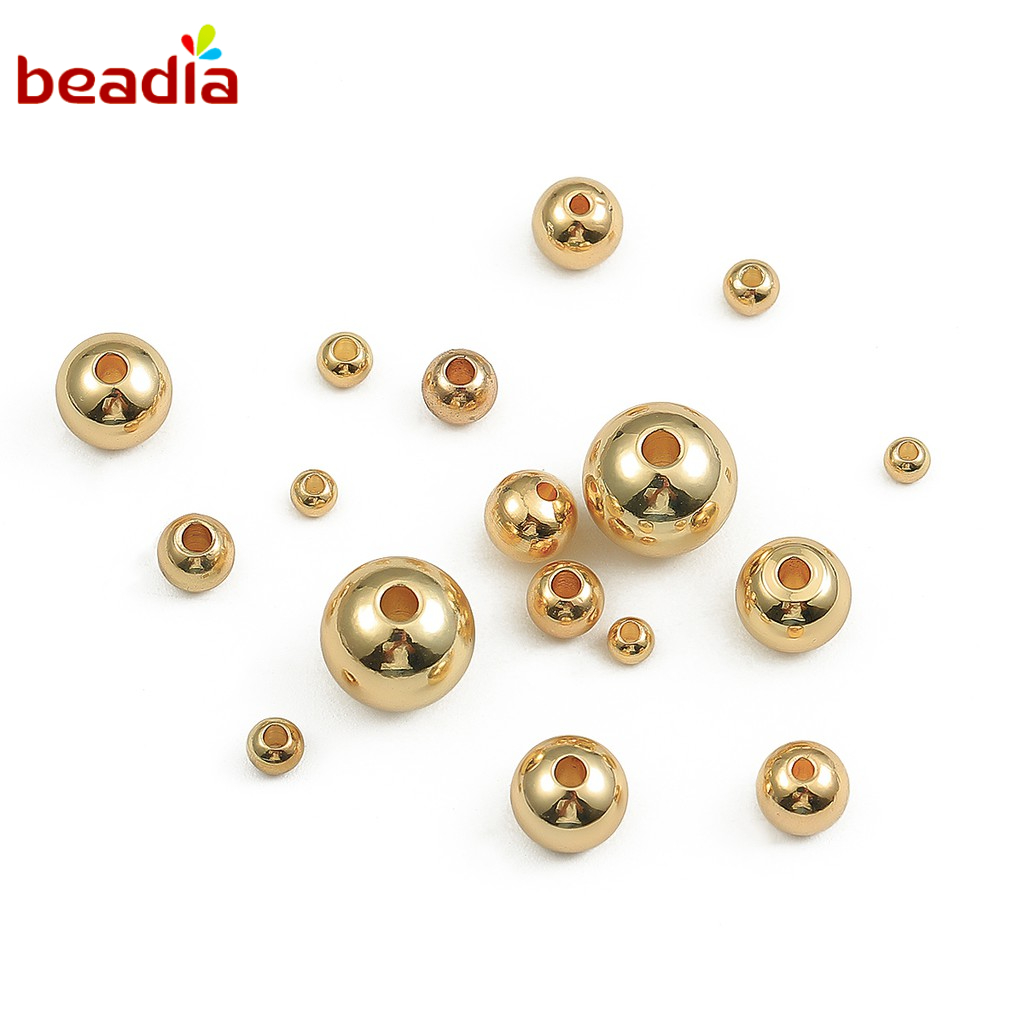 Beadia Hạt Xâu Chuỗi Làm Trang Sức Mạ Vàng 18K