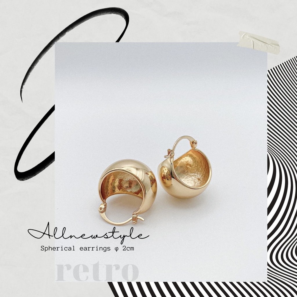 Bông tai Allnewstyle Retro phong cách Châu Âu