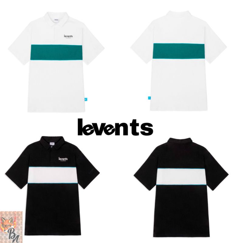 áo Polo Levents White-Black