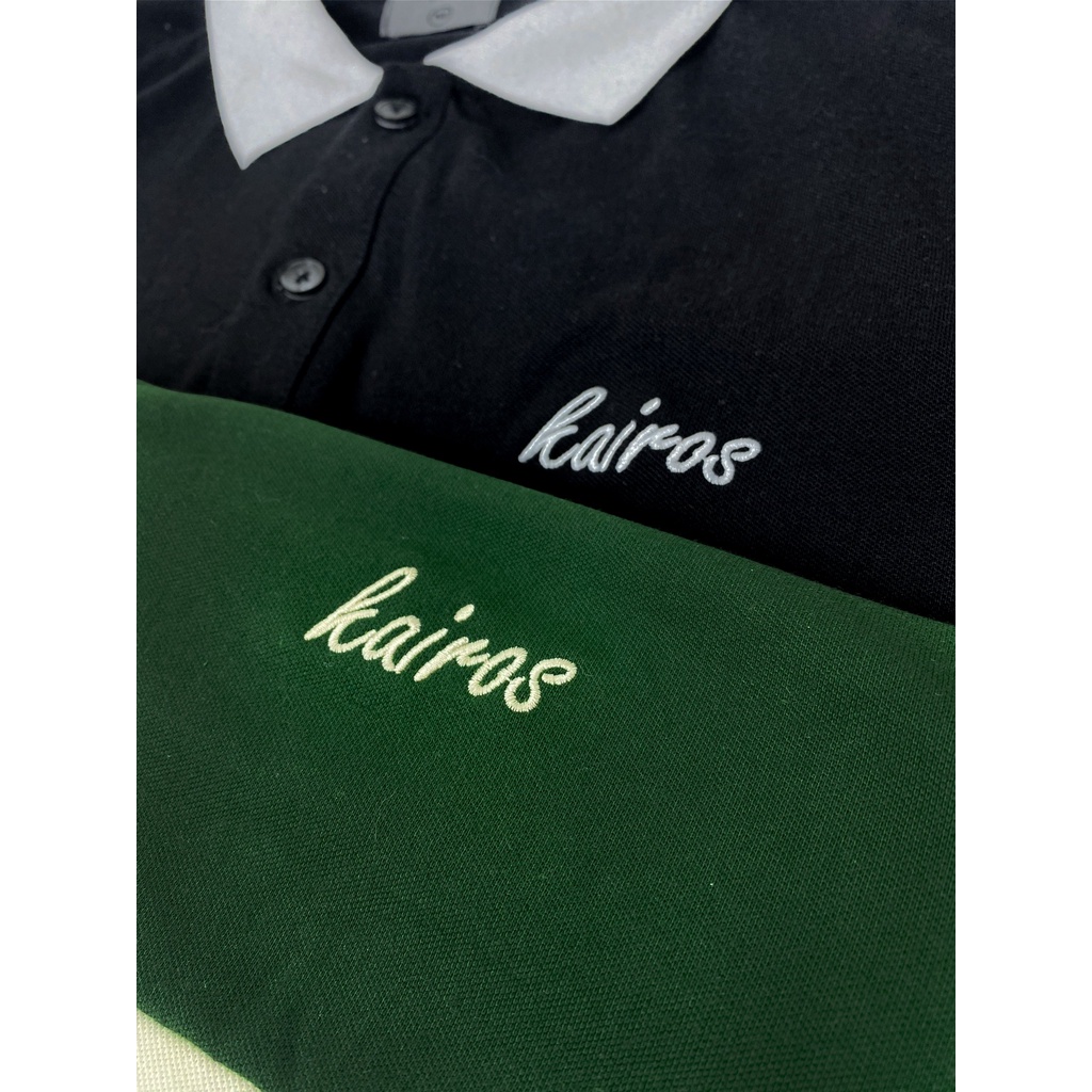 KAIROS STRIPED LONGSLEEVES POLO - Áo phông dài tay có cổ Brand KAIROS