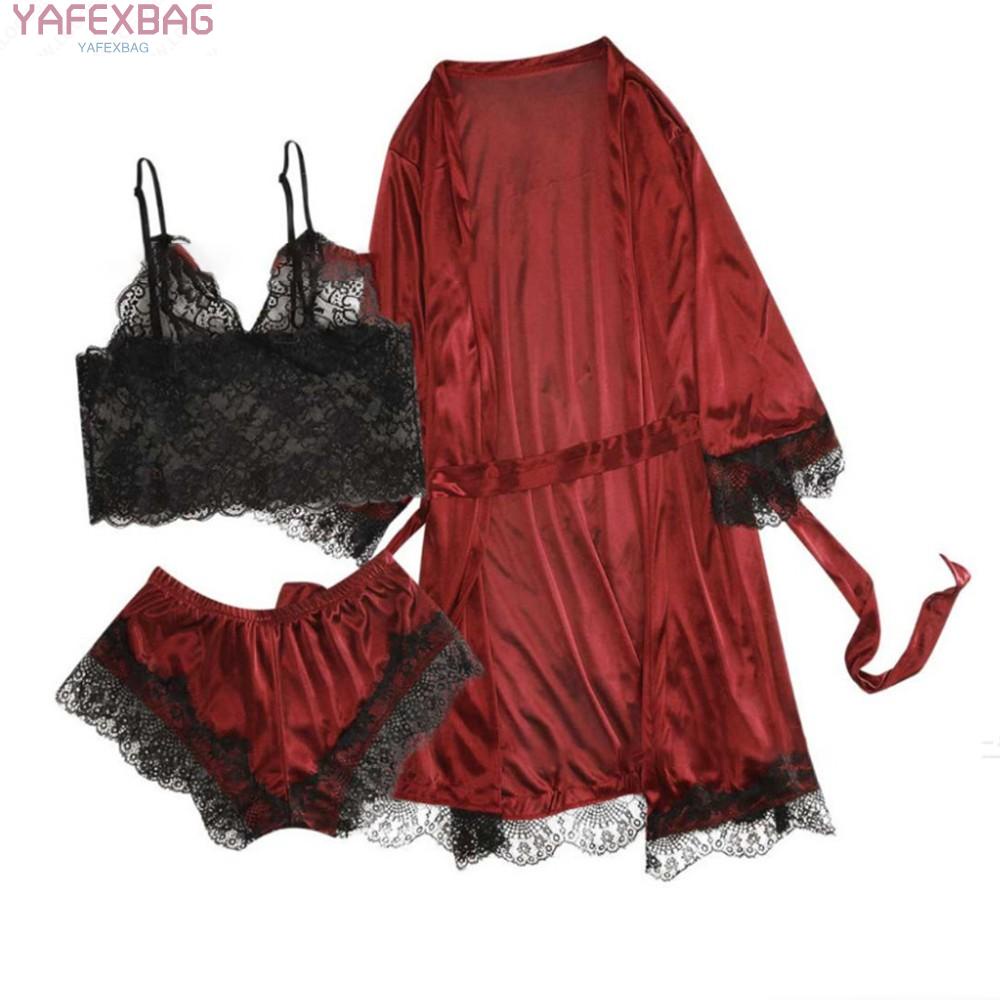 Đồ ngủ tay dài phối ren plus size M-2XL
 | BigBuy360 - bigbuy360.vn