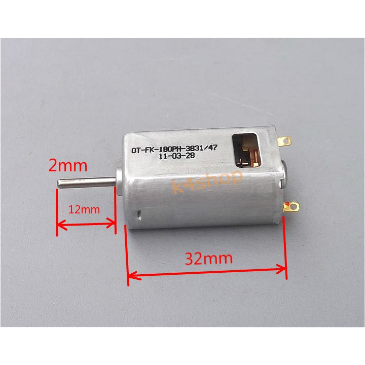 Động Cơ Mô Tơ Mini 180 6VDC 25000RPM | BigBuy360 - bigbuy360.vn