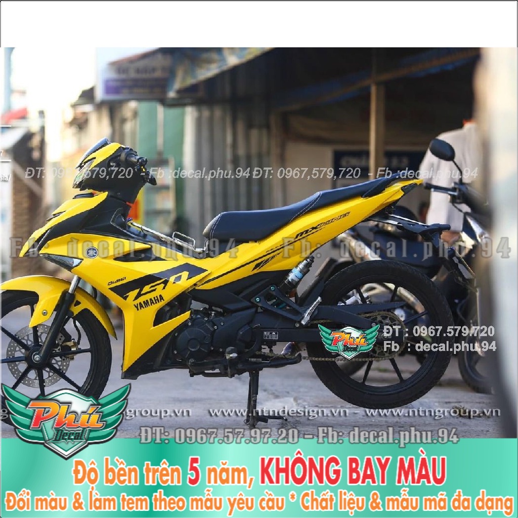 Tem Rời Exciter 150 Vàng đen  indo (K) -1