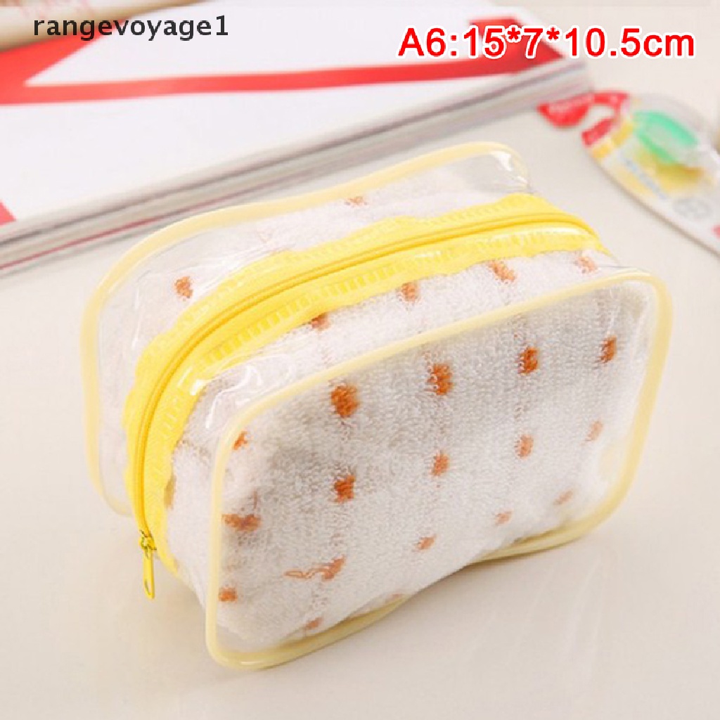 Túi Nhựa PVC Trong Suốt Đựng Đồ Trang Điểm Có Khóa Kéo Ốp