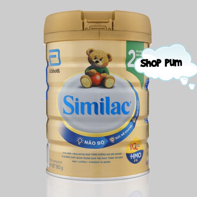 Tặng 1 khăn ướt cho bé- Sữa bột Similac HMO số 2 lon 900g