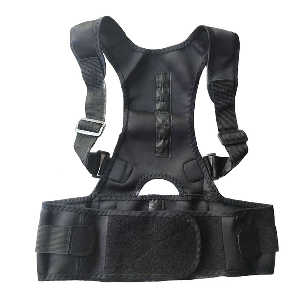 New Adjustable Posture Corrector Male Female Magnetic Back Support Nylon Elastic Shoulder Back Brace Belt | BigBuy360 - bigbuy360.vn