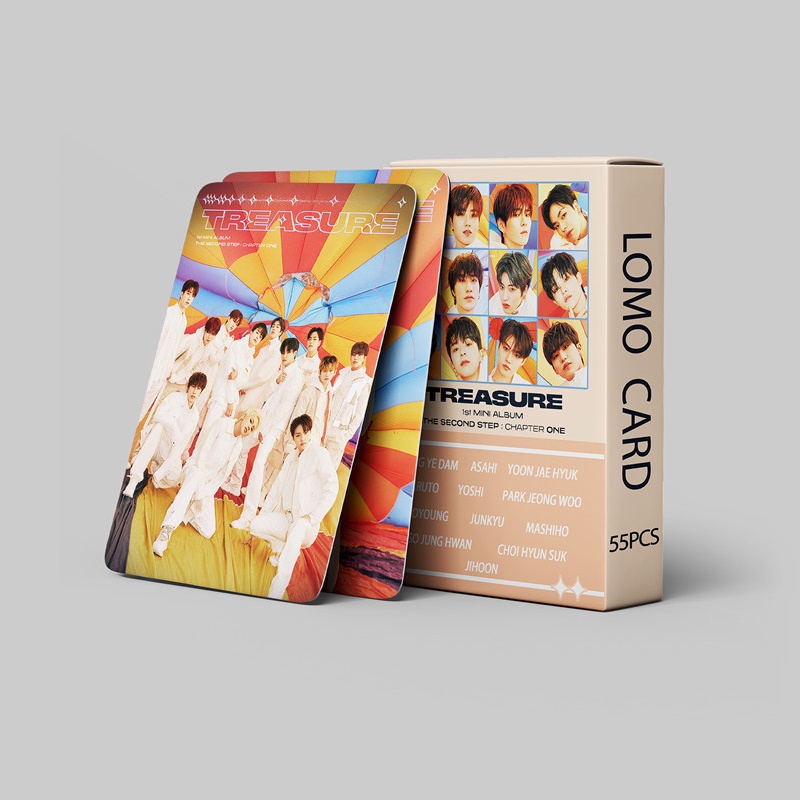 Set 55 TREASURE Tấm Thẻ Hình 1st Mini Album CHAPTER ONE Card