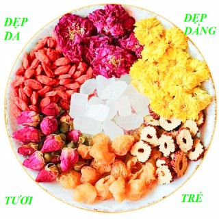 Trà dưỡng nhan,lành tính, trà dưỡng nhan đẹp da, đủ vị, tươi trẻ,thơm mát tự nhiên, gói 10g