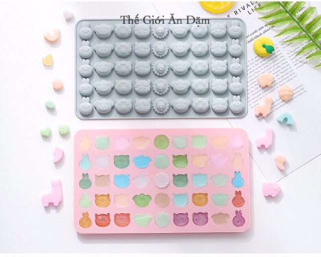 Khuôn Kẹo Dẻo Silicon PASTEL ( Nhiều hình)