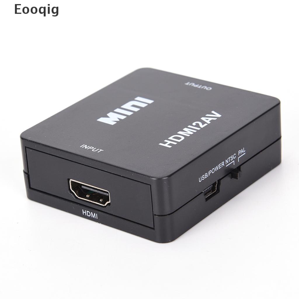 Eooqig HDMI To RCA AV/CVBS Adapter HD 1080P Mini HDMI2AV Video Converter  VN