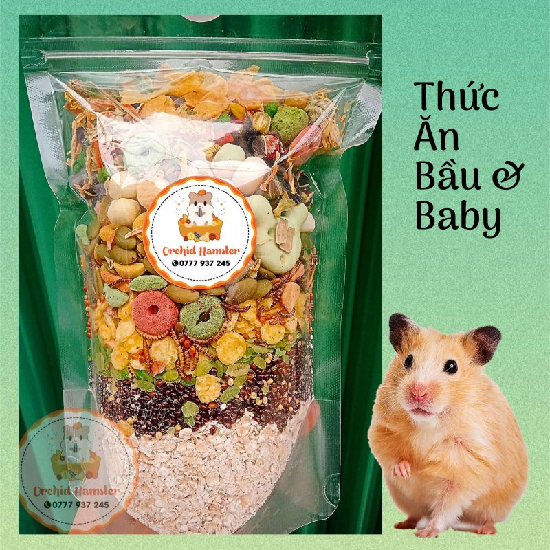 Thức Ăn Hamster Ngũ cốc Béo Mập &amp; Dưỡng Thai Cho Hamster 400g
