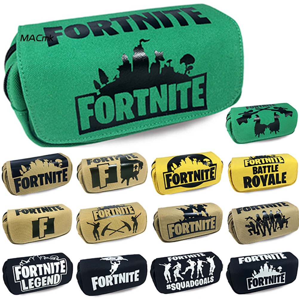 Túi Đựng Bút Bằng Vải Canvas In Họa Tiết Game Fortnite Dành Cho Các Bé