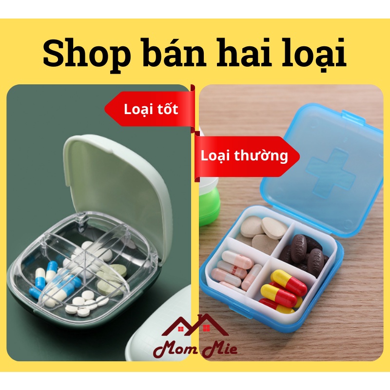 Hộp chia ngăn đựng thuốc, trang sức nhỏ gọn, tiện lợi - J117 , K001