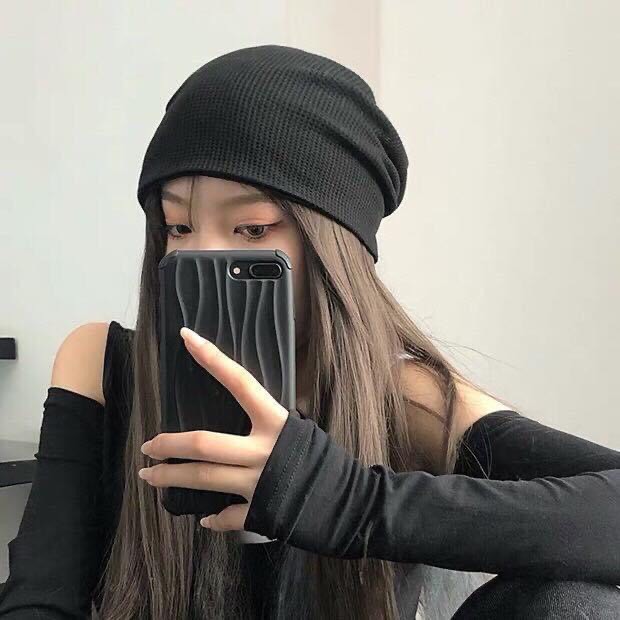 [ Ảnh Thật ] Nón len trơn đen - Unisex Hat