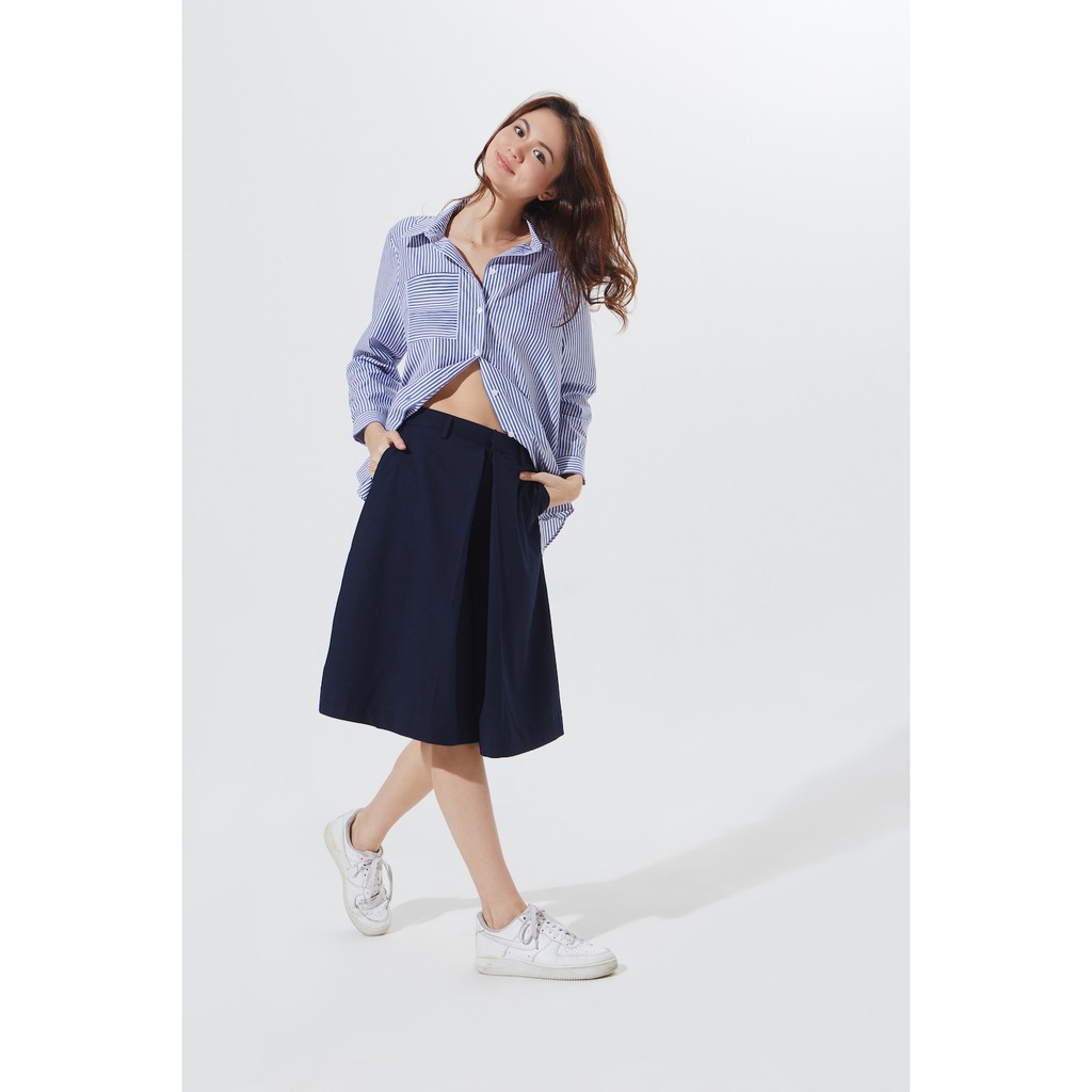 TheBlueTshirt - Oversize Pocket Shirt Modern Blue Stripe - Áo Sơmi Rộng Sọc Xanh