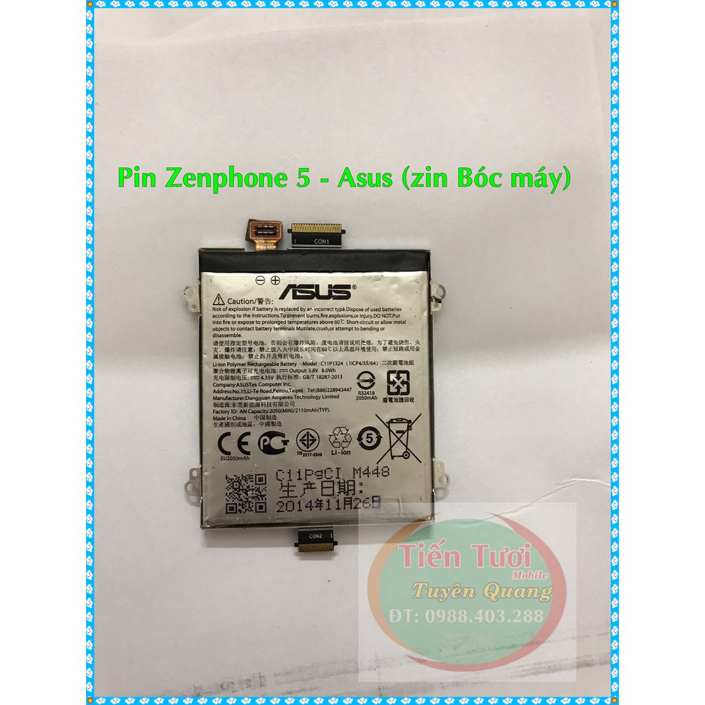 Pin Zenphone 5 Asus (hàng zin bóc máy )