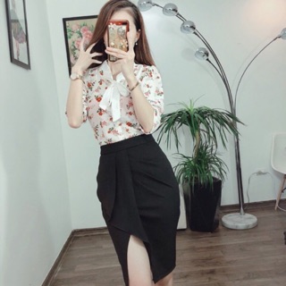 Sơ mi cổ nơ