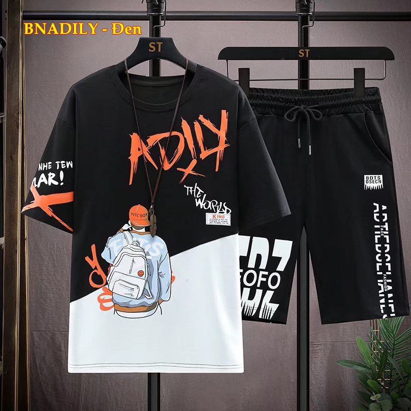 đồ Bộ Nam BỘ ADILY .Bộ nam unisex phong cách Hàn quốc MÃ BỘ ADILY