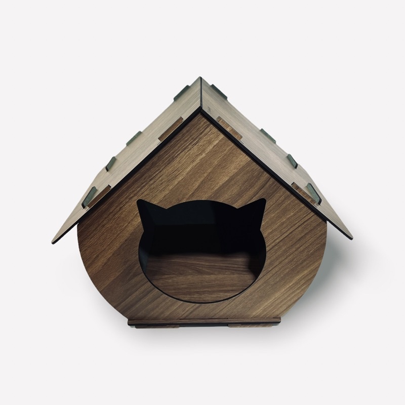 Nhà mèo gỗ, cat house, nhà mèo, ổ mèo cao cấp gỗ công nghiệp MDF