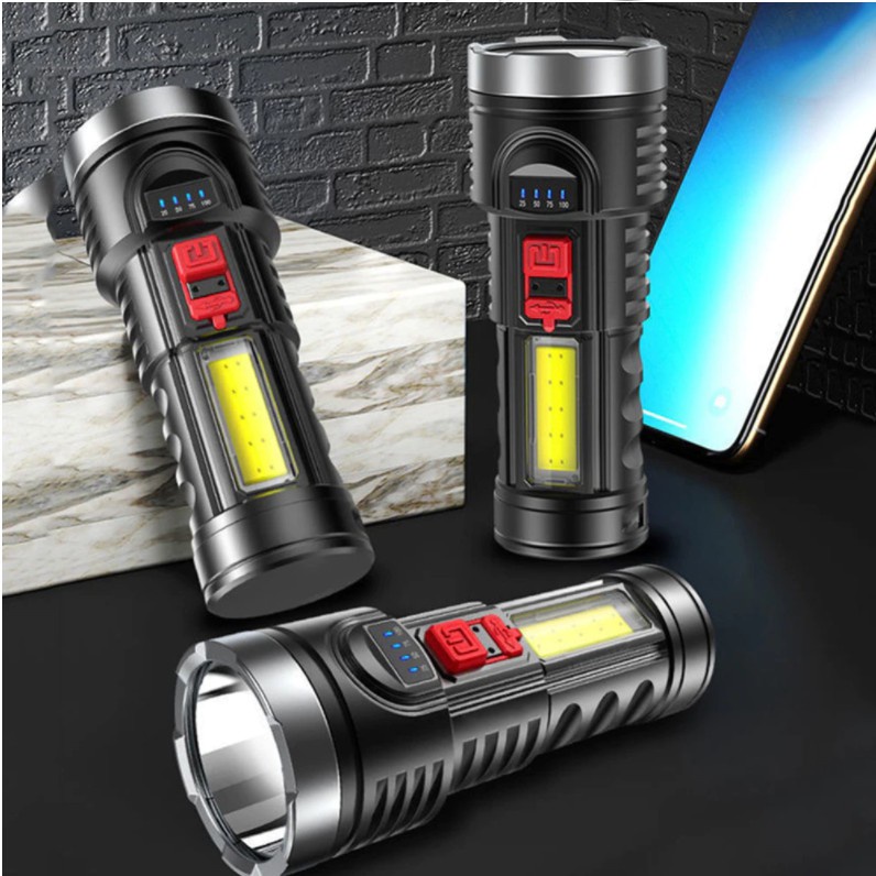 Ultra Đèn Pin Sạc USB Siêu Mạnh Dùng Cho Leo Núi / Đường Dài