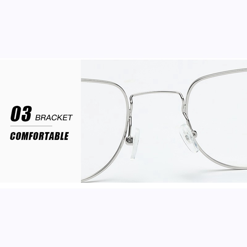 Kính Mắt Gọng Kim Loại Tròn Phong Cách Retro