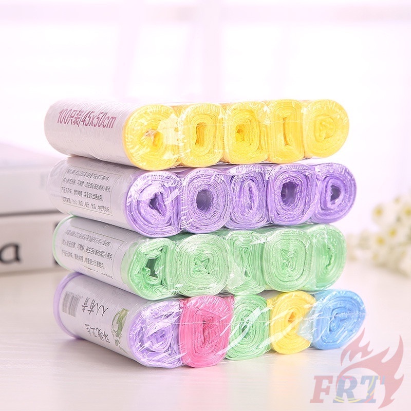 Bộ 5 cuộn / 100 cái túi đựng rác 45 * 50cm