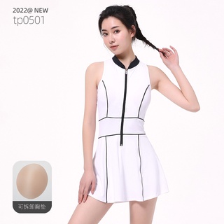 [COD 2 Màu] Đầm Tập Tennis Khóa Kéo Trước Chống Lộ Hàng Mới Miss Lily Mùa Hè Có Đệm Ngực