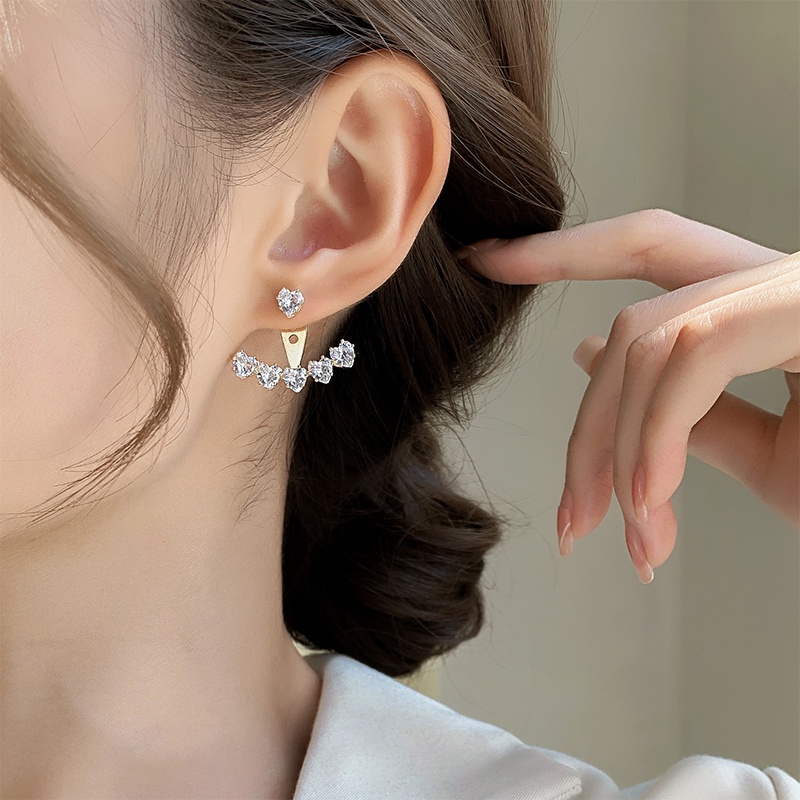 Đôi Bông Tai Đính Đá Thời Trang Đơn Giản Dành Cho Nữ