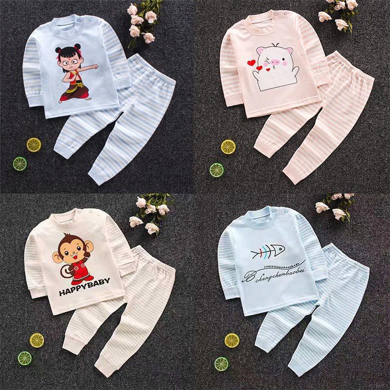 Bộ Đồ Ngủ Pijama In Hình Hoạt Hình Đáng Yêu Cho Bé