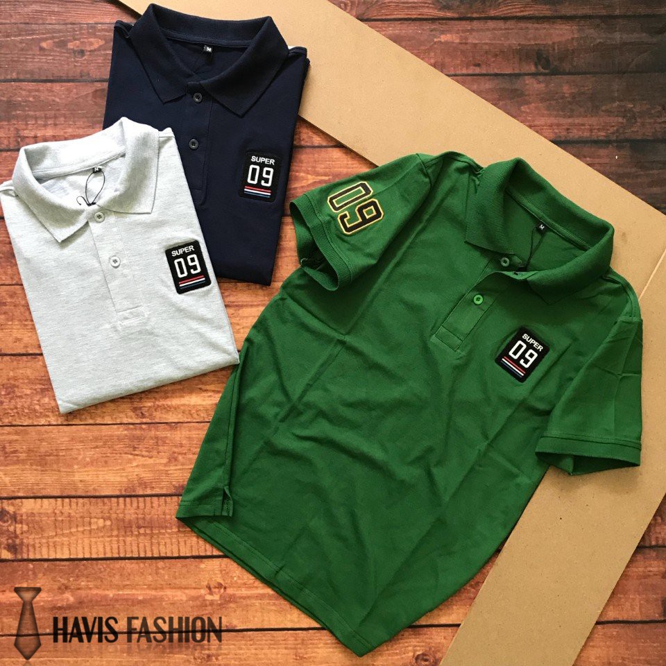 Áo thun nam tay ngắn Super 09 hàng xuất khẩu phối màu cực đẹp AXK050 | BigBuy360 - bigbuy360.vn