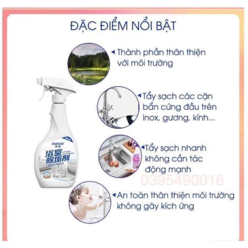 NƯỚC XỊT TẨY RỬA FANSEN 500ml