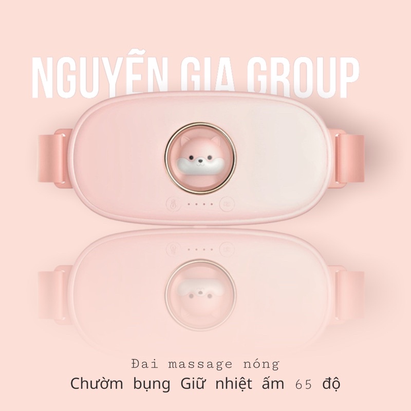 quà tặng phụ nữ-- Đai chườm nóng đau bụng kinh phụ nữ- đai rung massage giảm cân 10 chế độ