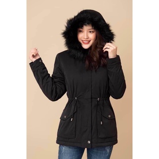 [Dọn Kho-Xả Lỗ] Áo Khoác Lông Nữ Parka  , Áo Gió Dáng Dài Hàn Quốc, Chống Nước, Cản Gió, Siêu Nhẹ, Giữ Ấm Cực Tốt