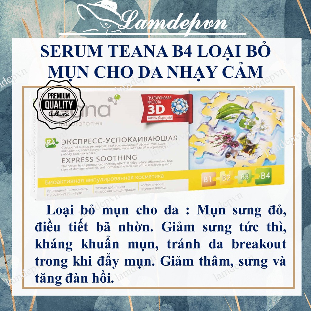Serum Teana B4 loại bỏ mụn cấp tốc