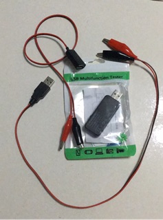 Combo USB multifunction tester KWS-MX18 + 2 cặp dây kẹp cá sấu usb