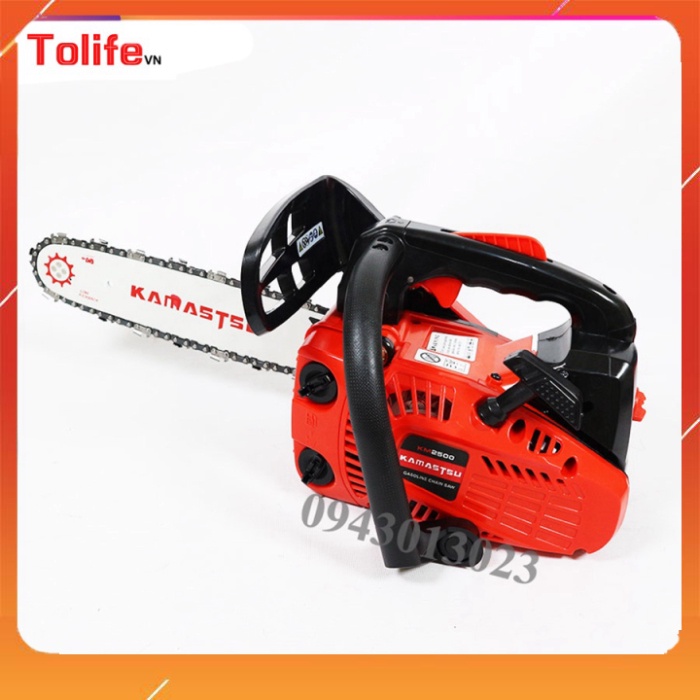 Máy cưa xích chạy xăng tay cụt Kamastu mini 25cc máy cưa xích cưa gỗ nhẹ khỏe _TP7