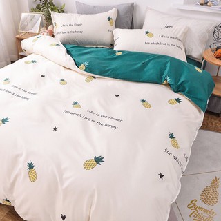 Combo bộ 4 món chăn ga gối cotton poly nhập khẩu cao cấp