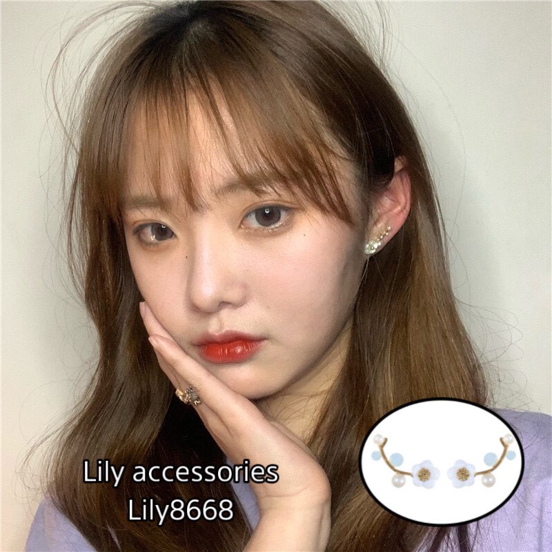 khuyên tai cung hoa bông tai phong cách Hàn Quốc