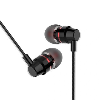 Tai nghe điện thoại nhét tai in ear kim loại dây dù dạ chống rối Super Bass 3D New 2021