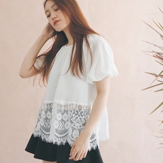 Chicka Chicka - Áo Sleeve lacy top