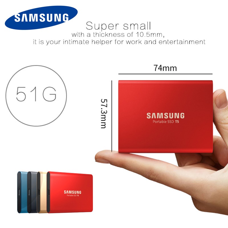 Ổ Đĩa Rời Đặc Biệt Di Động ssd 500gb usb3.1 1tb Cho Máy Tính Để Bàn samsung t5