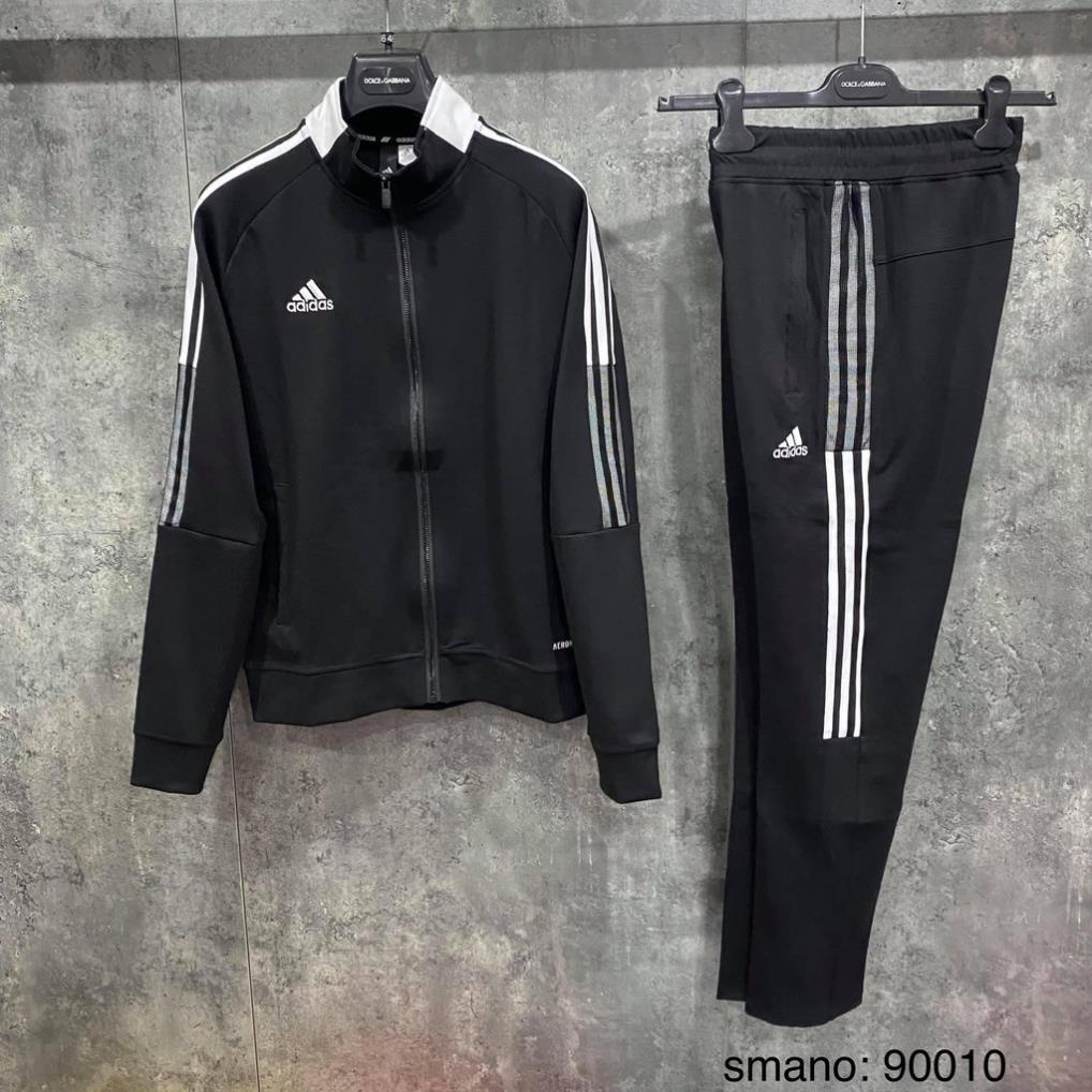 Bộ Đồ, Set Đồ Nam Nữ ☀ ĐỦ SIZE 40-80 KG ☀ Bộ, Set thu đông Adidas kéo khóa *