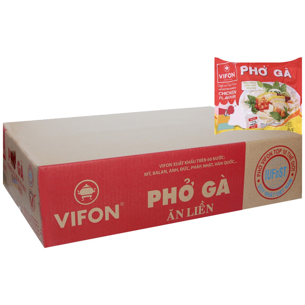 Thùng 30 gói phở gà Vifon 65g