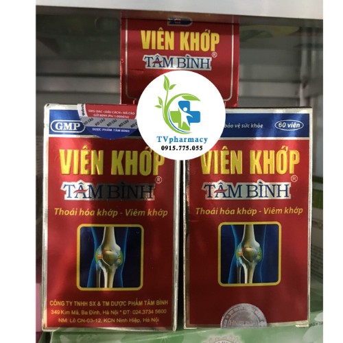 Viên Khớp Tâm Bình (Hỗ trợ điều trị thoái hoá khớp-viêm khớp)